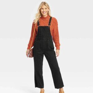 Universal Thread Overalls in Black Wash